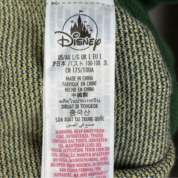 Disney Goofy Sweater Retro Knit Pullover Green Crewneck L Comfy Casual Chic - Picture 8 of 9